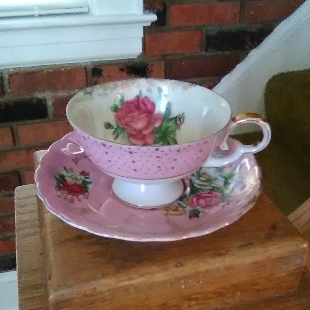 Cup & Saucer/Rose China